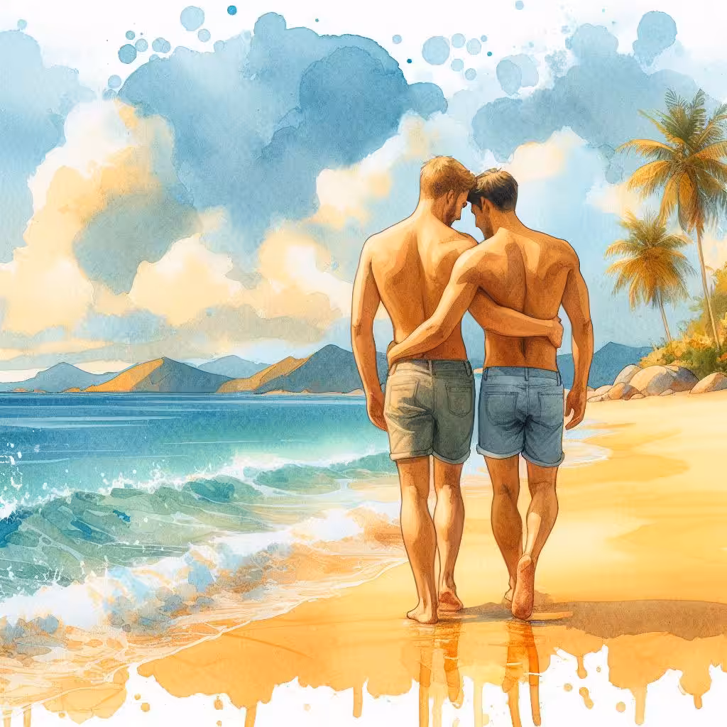 Imagining Two Gay Men in Paradise