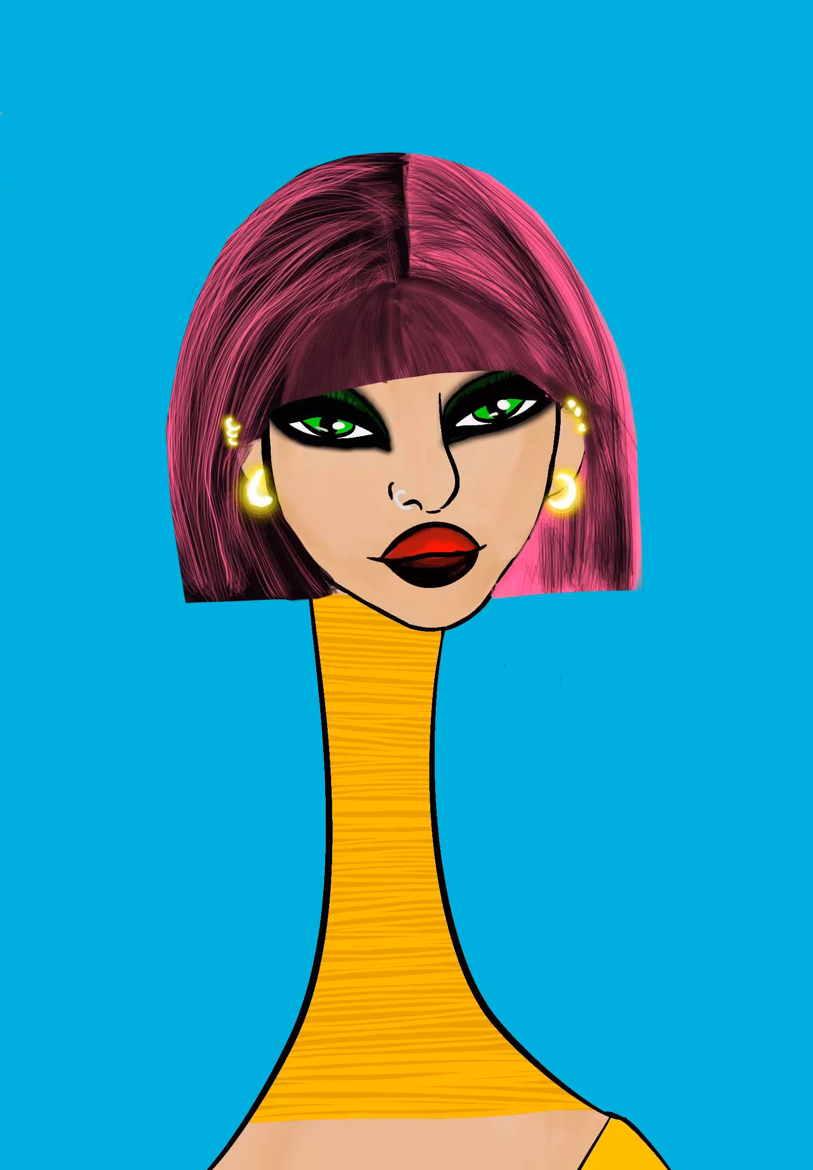 Long Neckie Ladies: Long Neckie Lady #1506