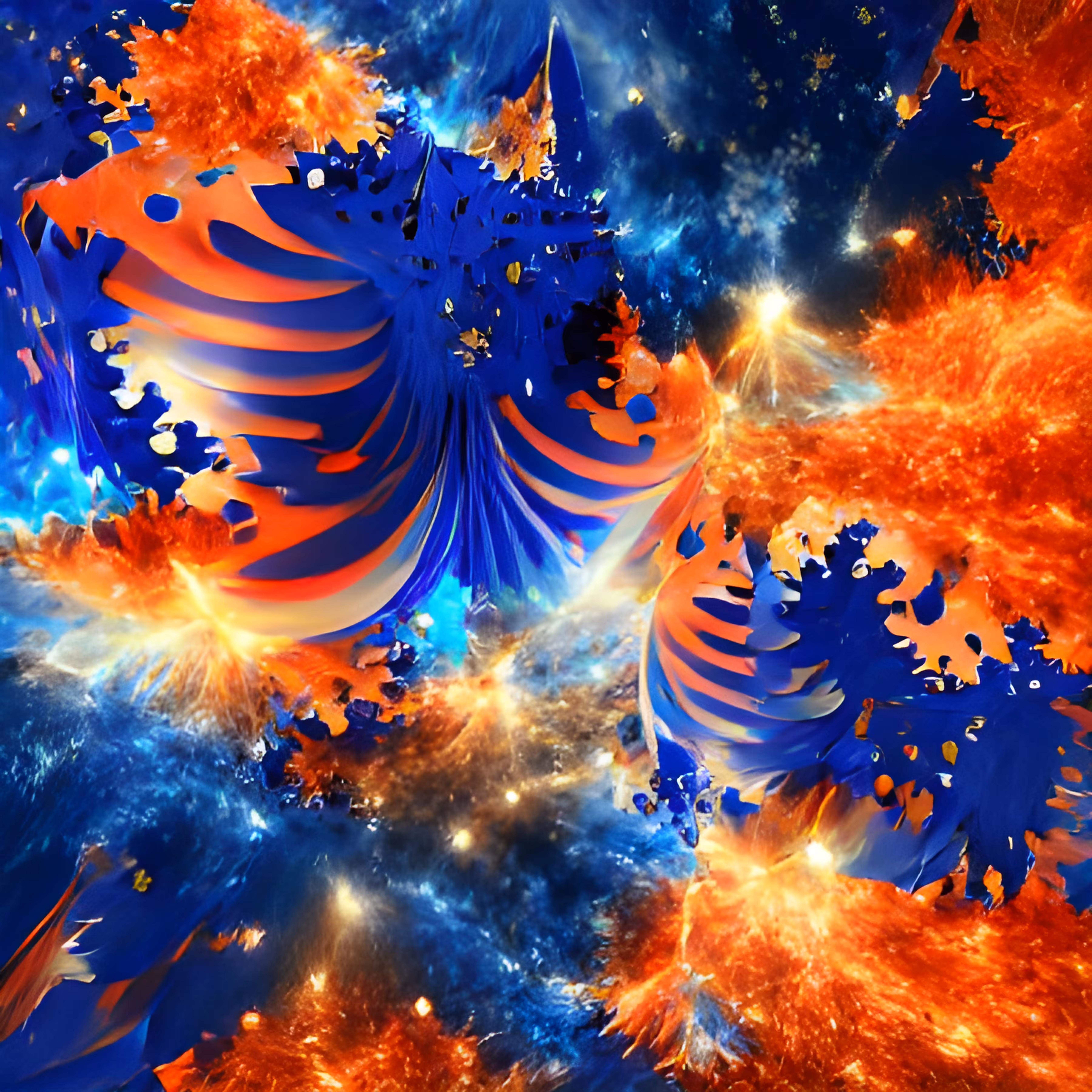 Blue and Orange Fantasia