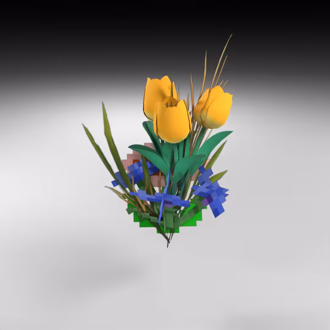 Hand-hacked Bouquet 121