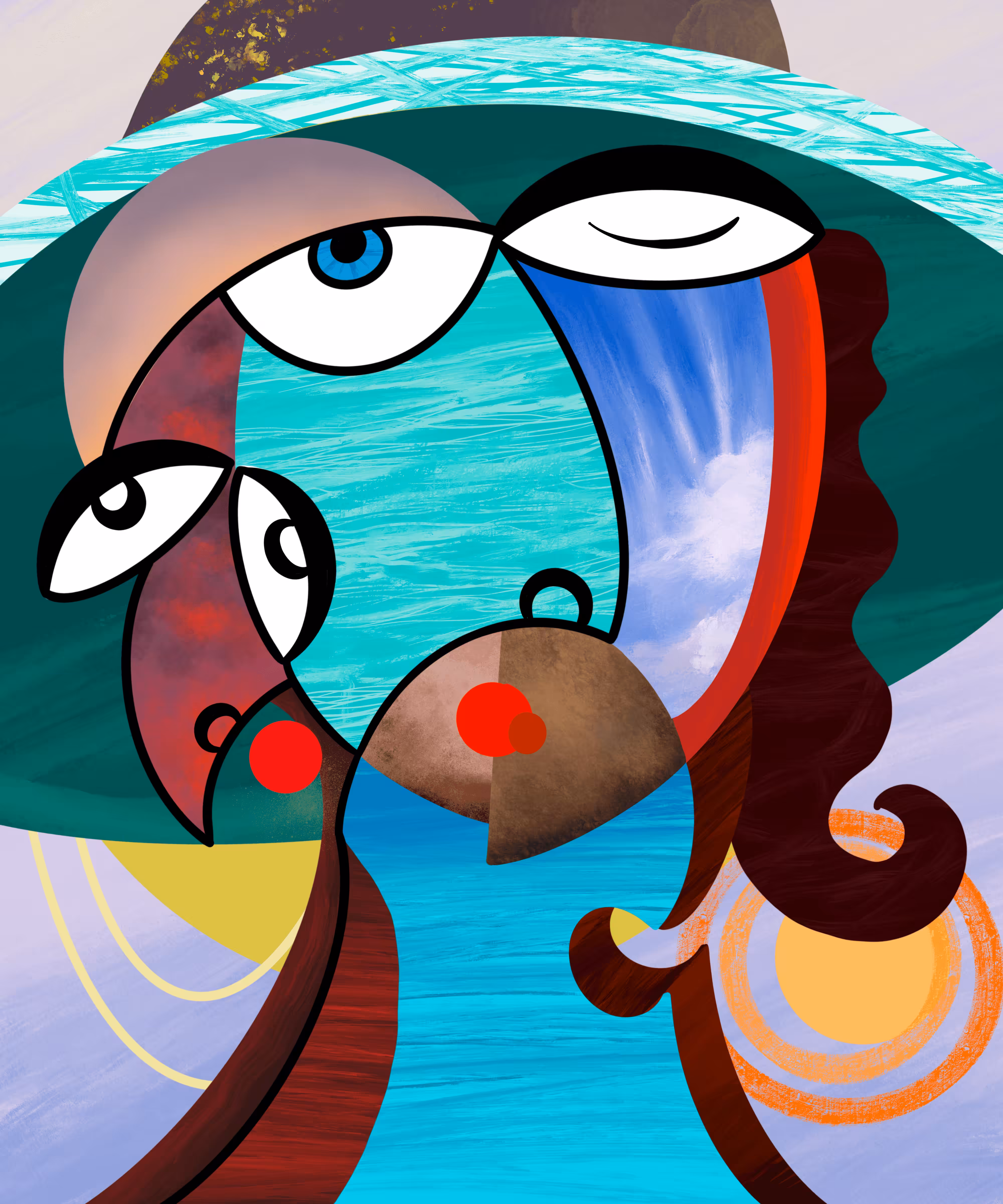 woman on beach