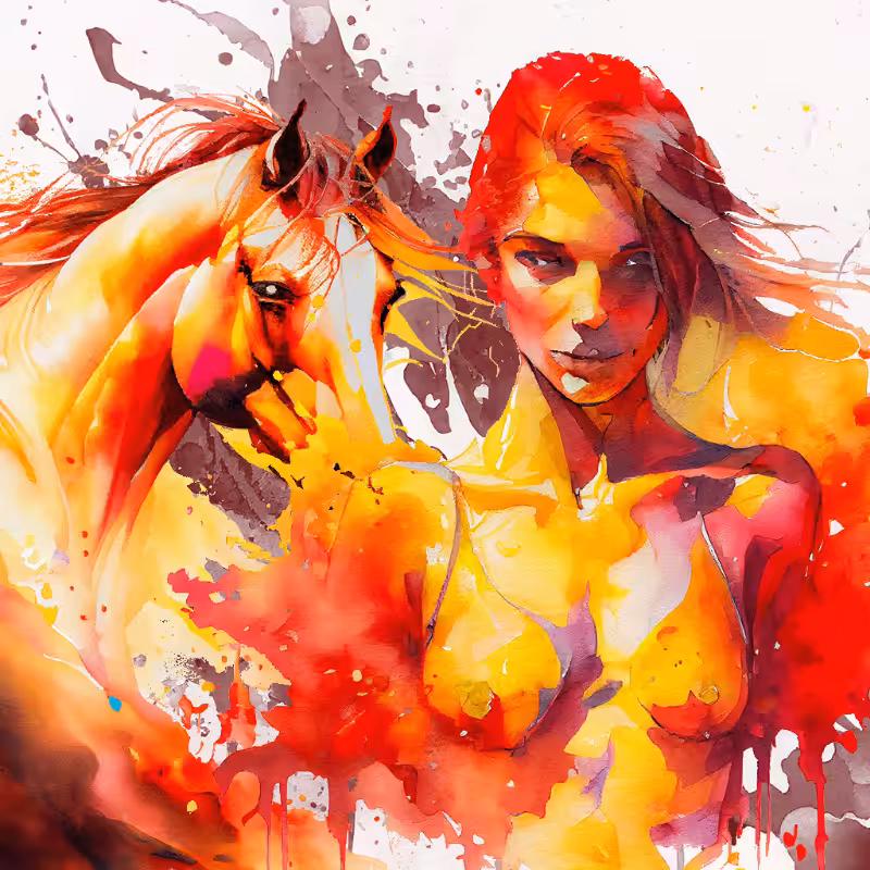 Artemis and Horse #9