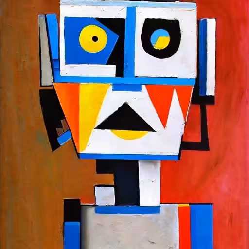Cubist #54 (Robot)