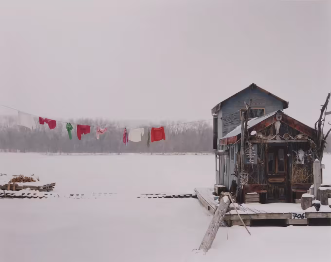  #2 Peter's Houseboat, Winona, Minnesota by Alec Soth from Dissolutions (Sleeping by the Mississippi)