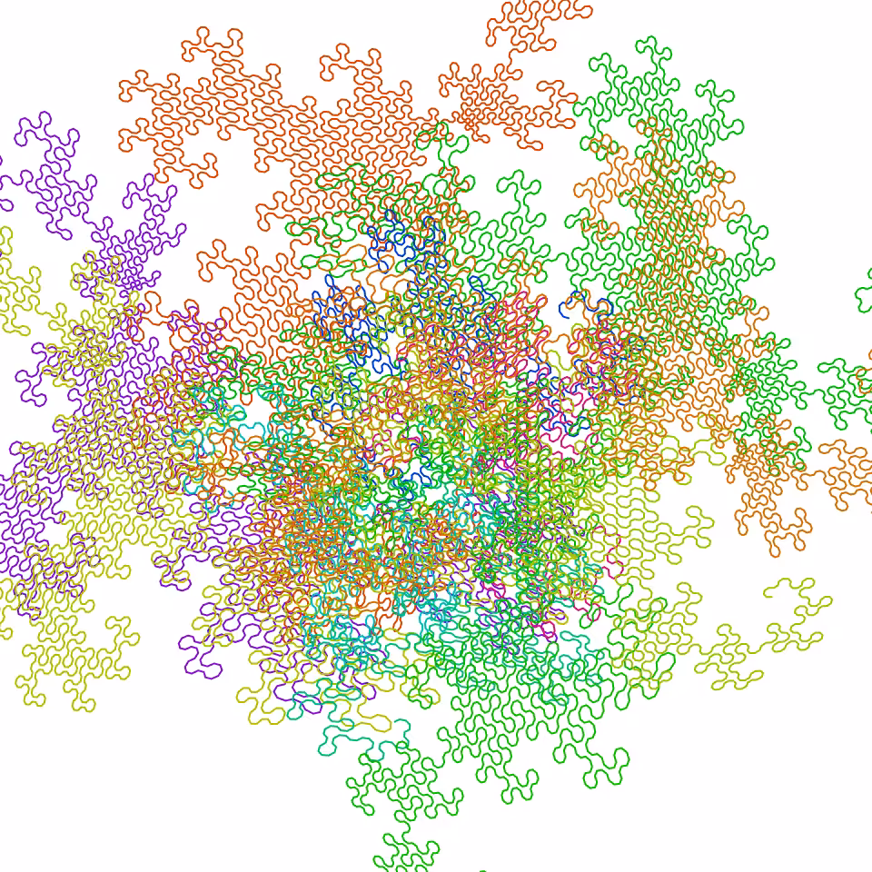 Dragon Curve Vortex #19