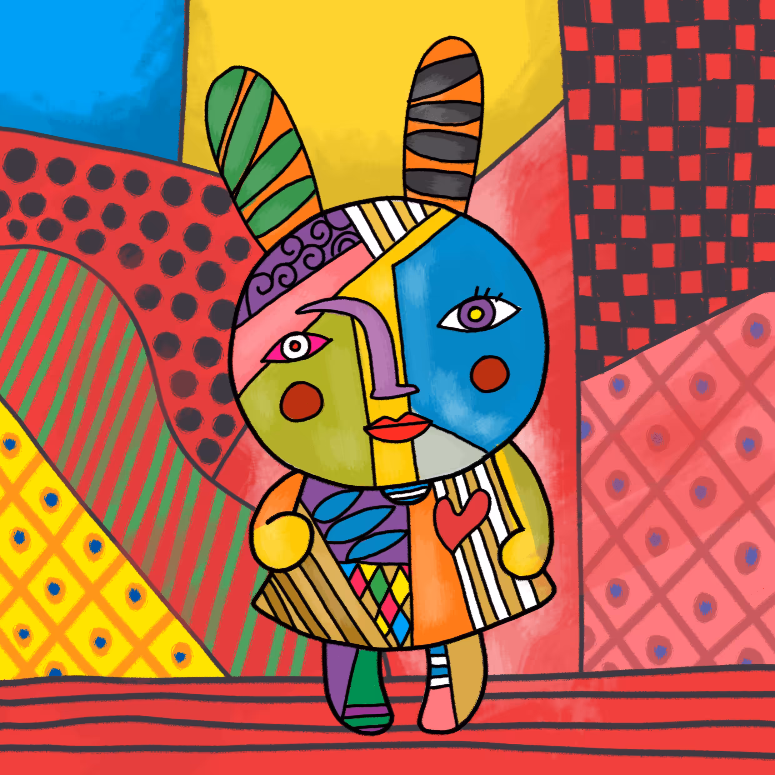 The moody bunny Pablo Picasso
