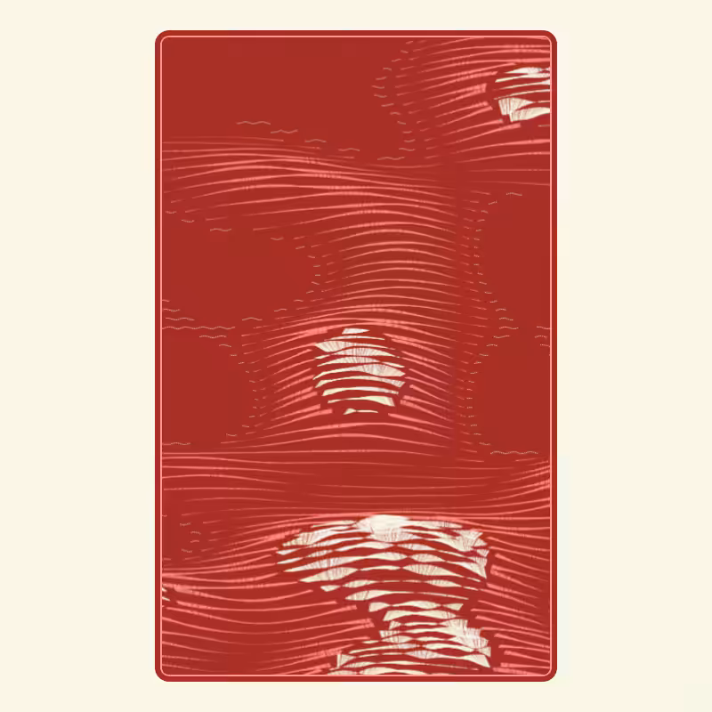 Topographic Playing Card #20