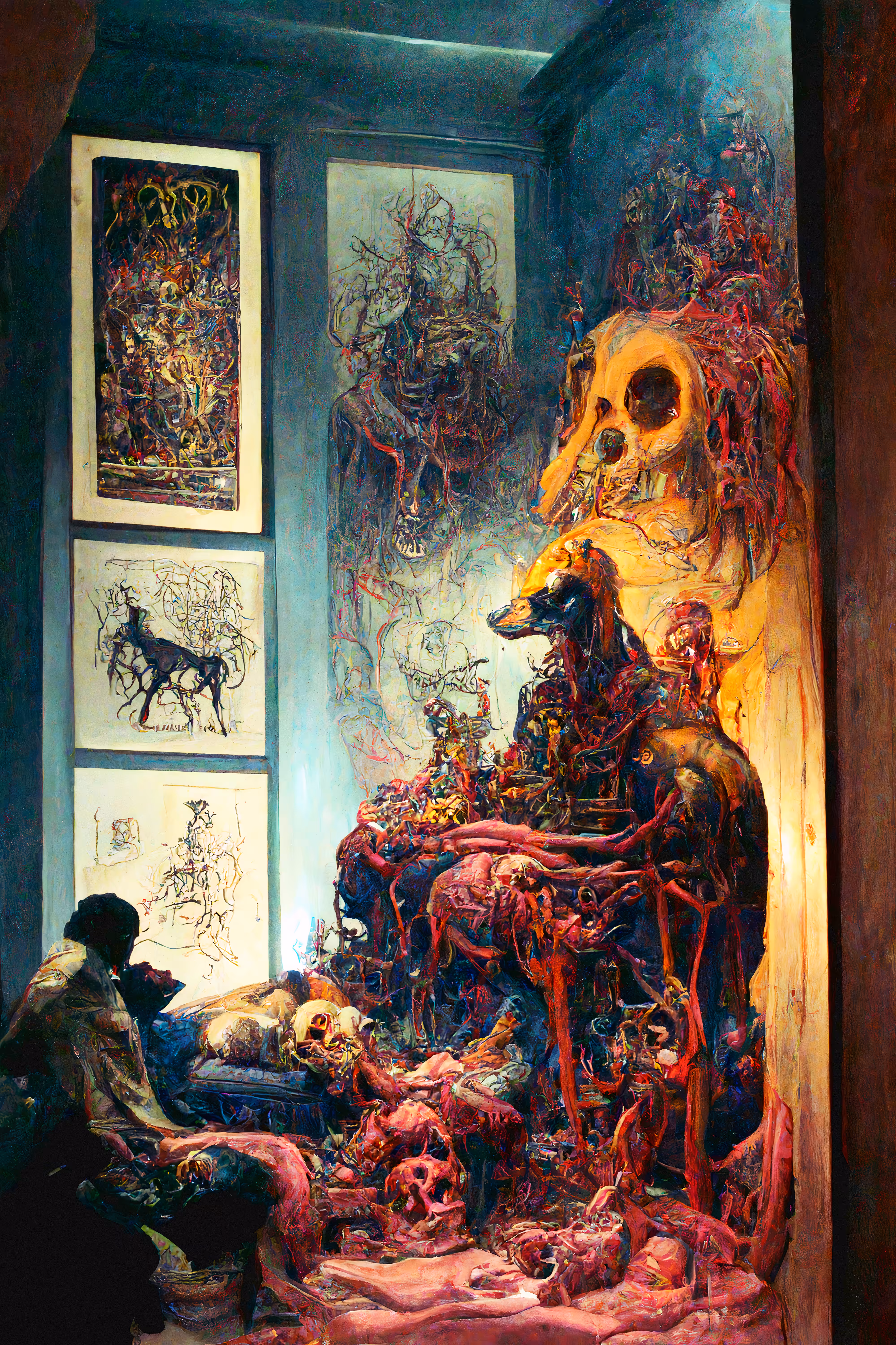 At the base of the giants throne