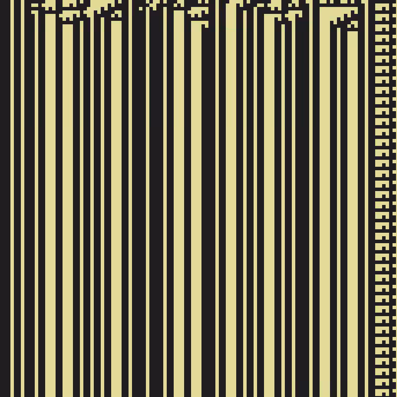 Colored Elementary Cellular Automaton #109