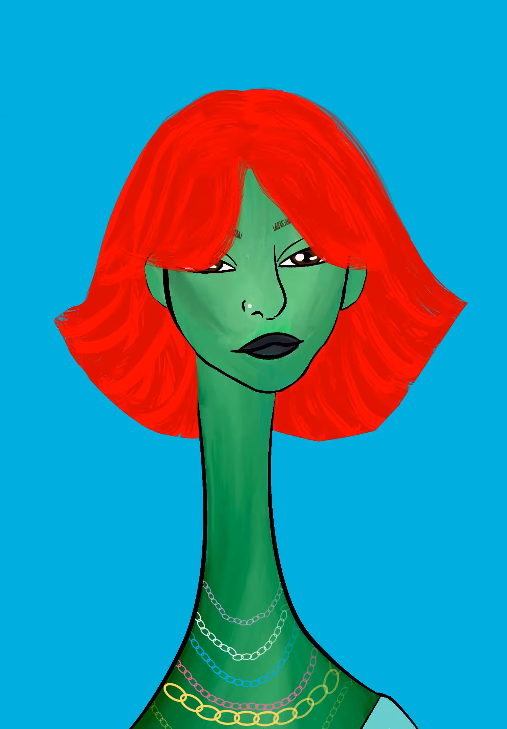 Long Neckie Ladies: Long Neckie Lady #2800