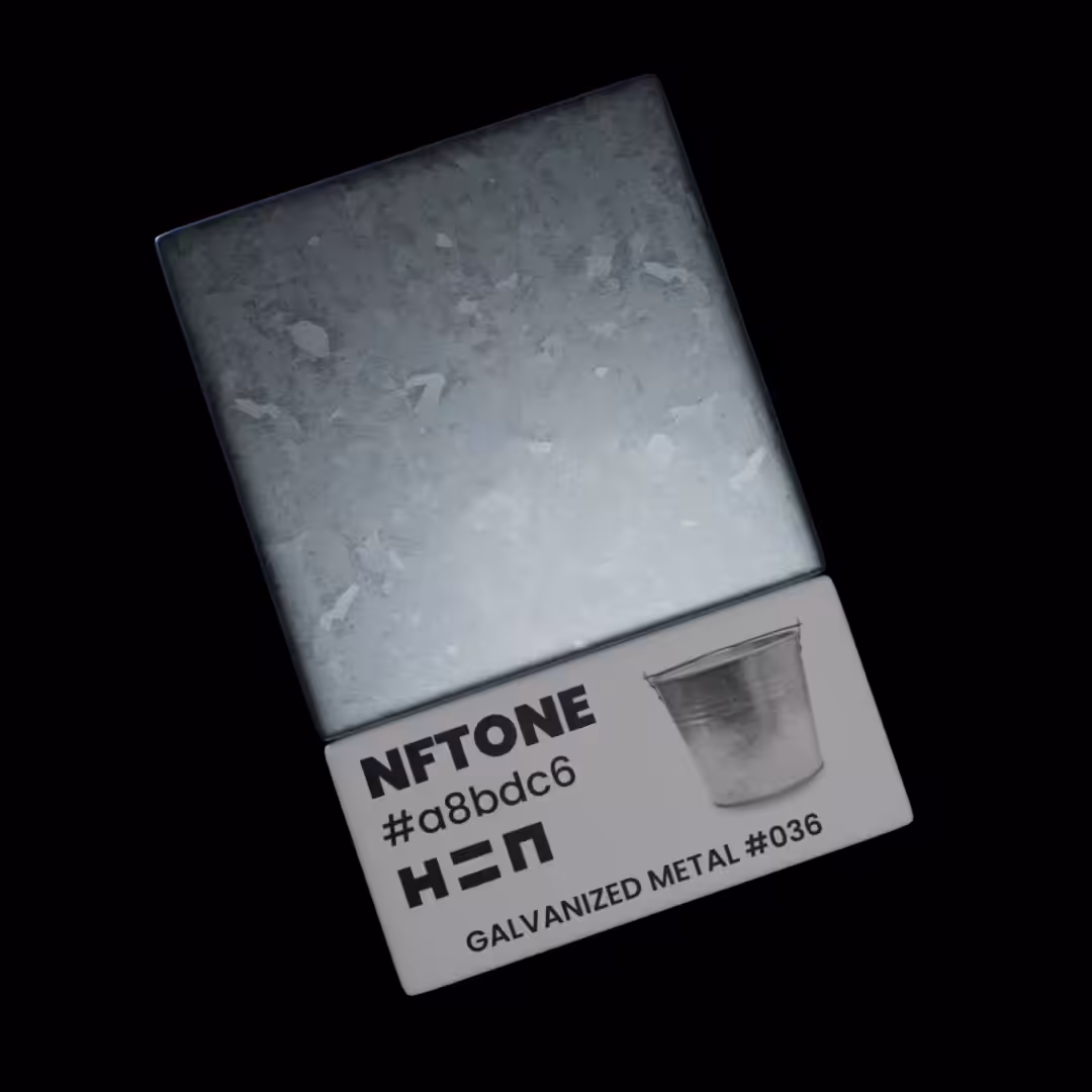 NFTONE - Galvanized Metal - #036 - H=N Material Swatches Collection
