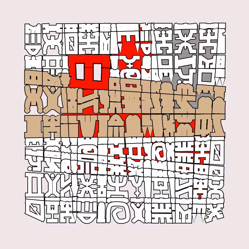 "Alphabetic ancestral signs" - (Matrix v3) #18