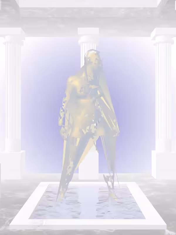 HeavenComputer: The Shooter Sunlit Cobalt Woman #7547