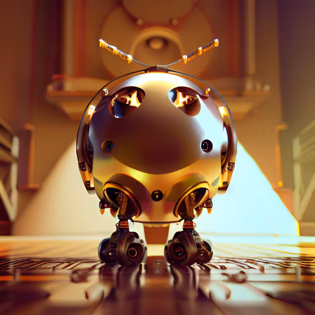 Golden Robotic Apples #32