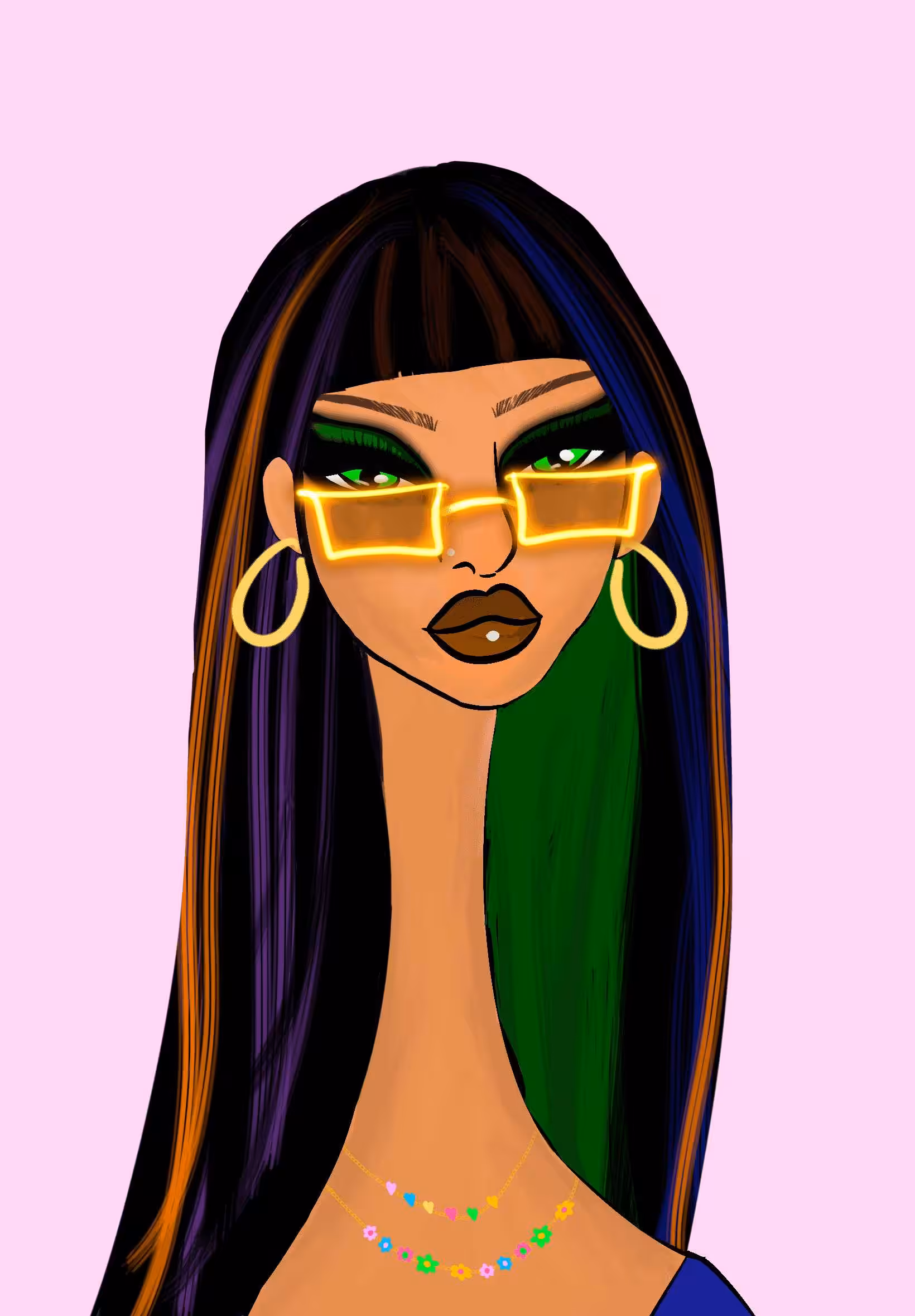 Long Neckie Lady #1031