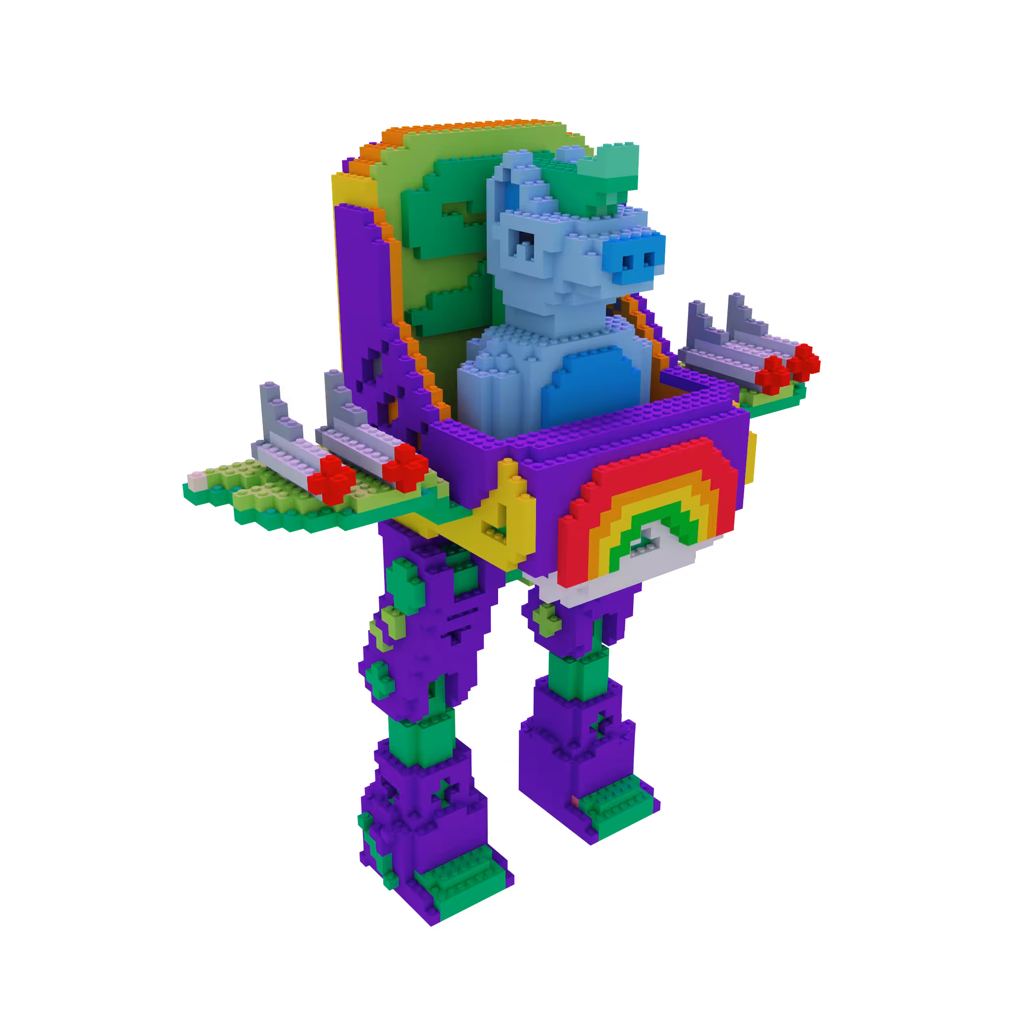 BLue Pony Robot