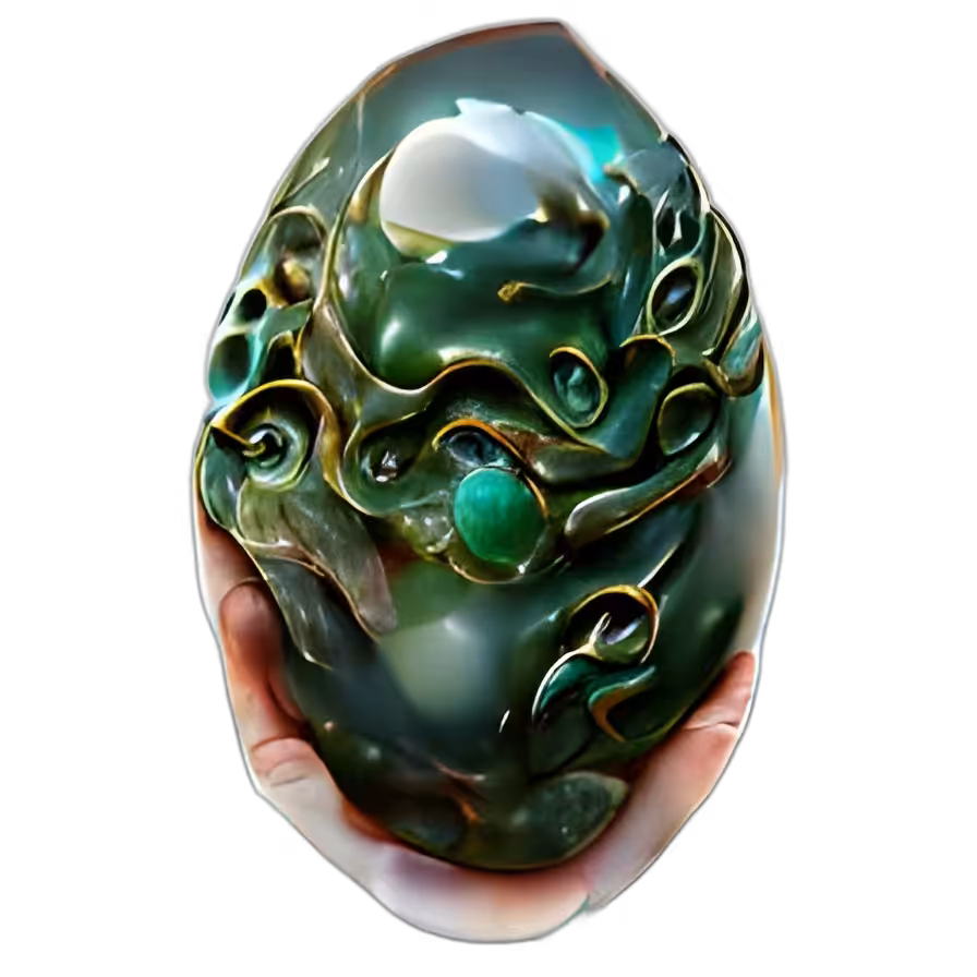 An Ancient Egg From Which a Beast From the Abyss Hatches