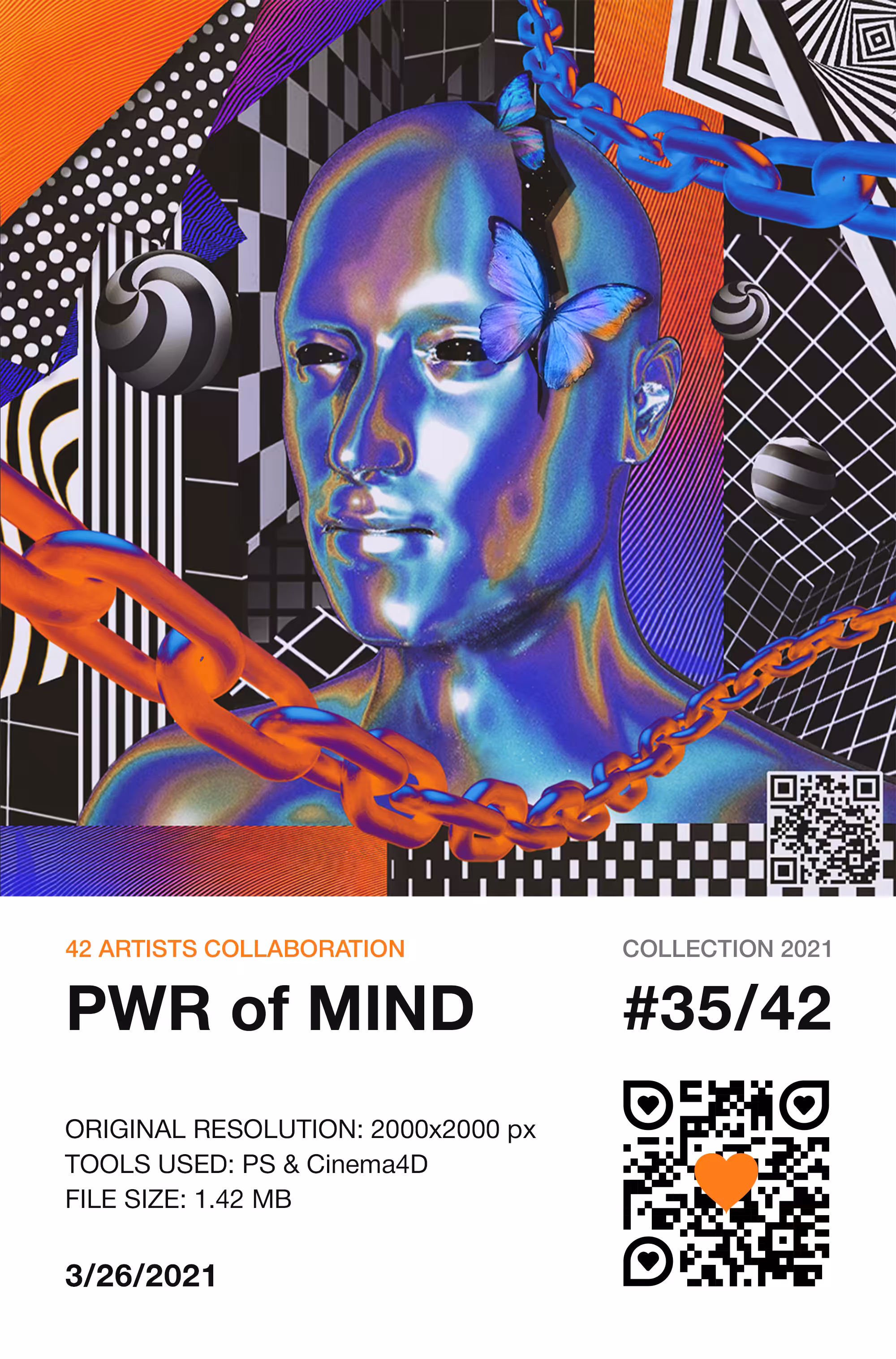 42 Artists Collaboration: 35/42 — PWR of MIND