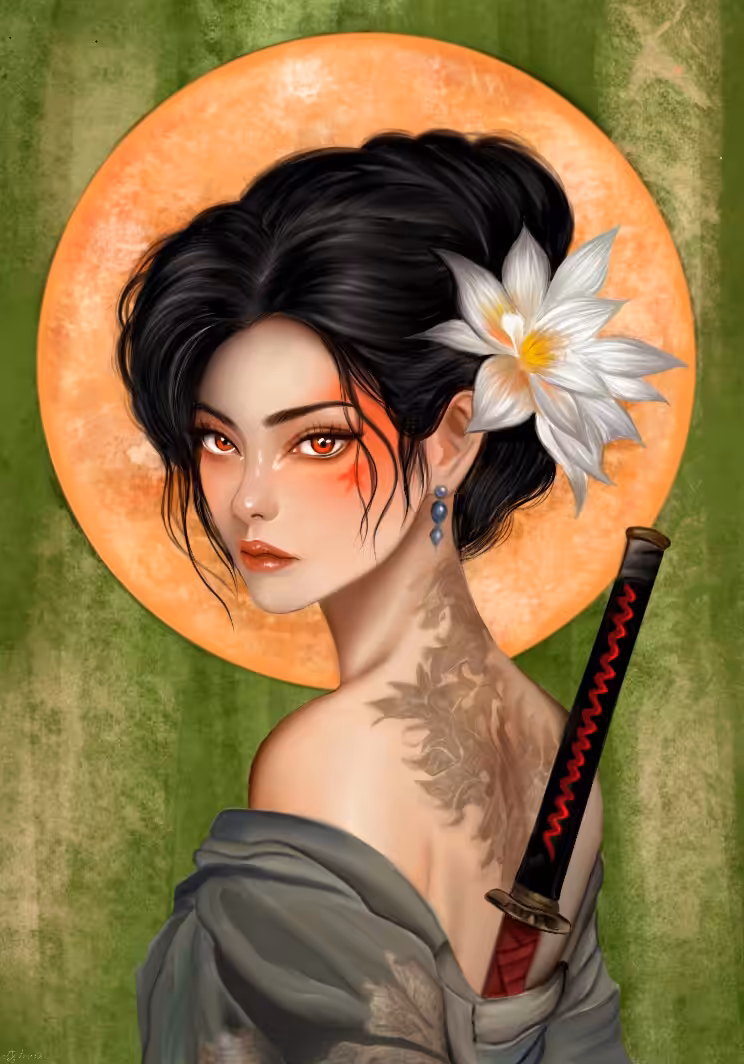 A Shadow with a Lotus Blade