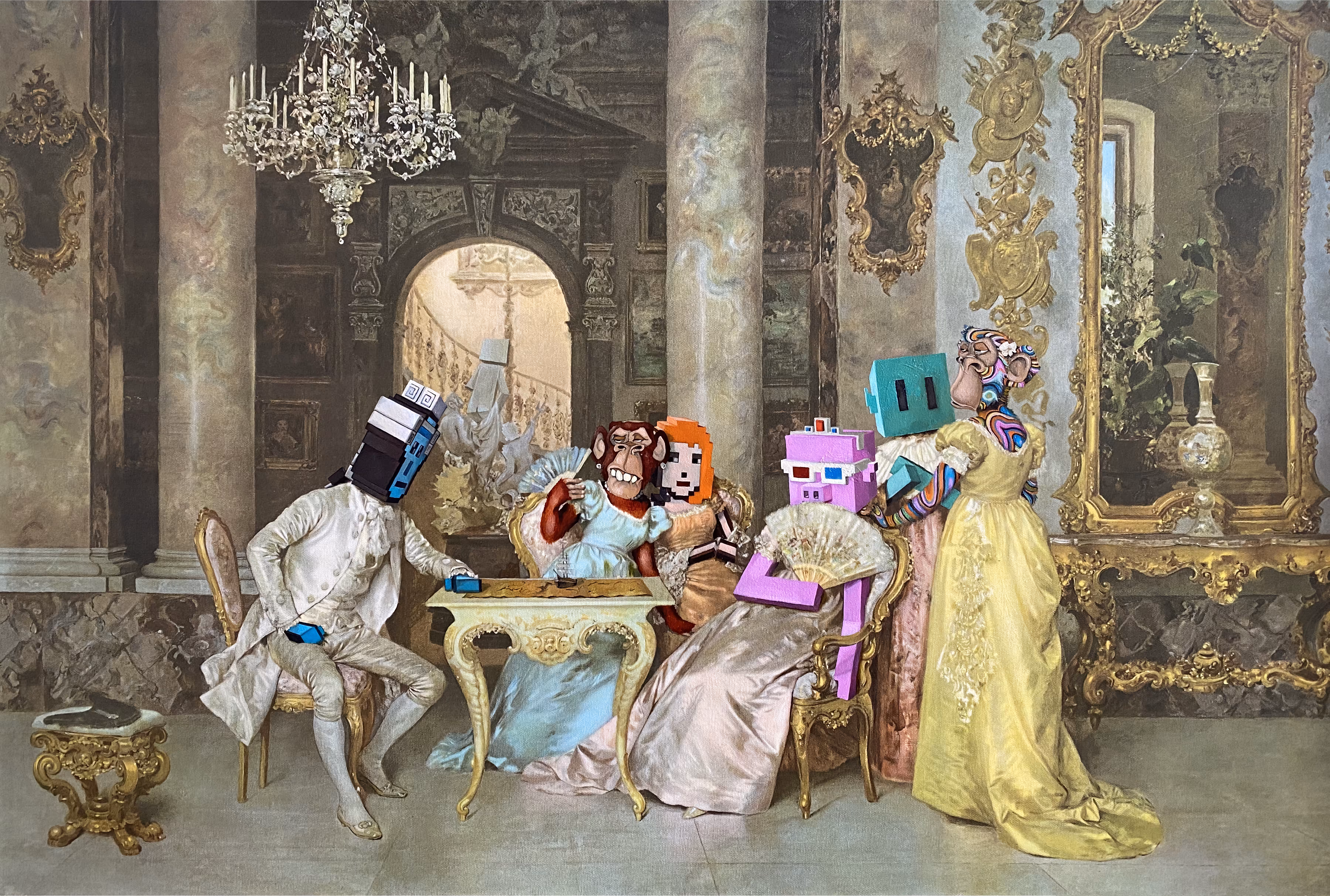 The Financiers 1/1 NFT + Original Oil Painting