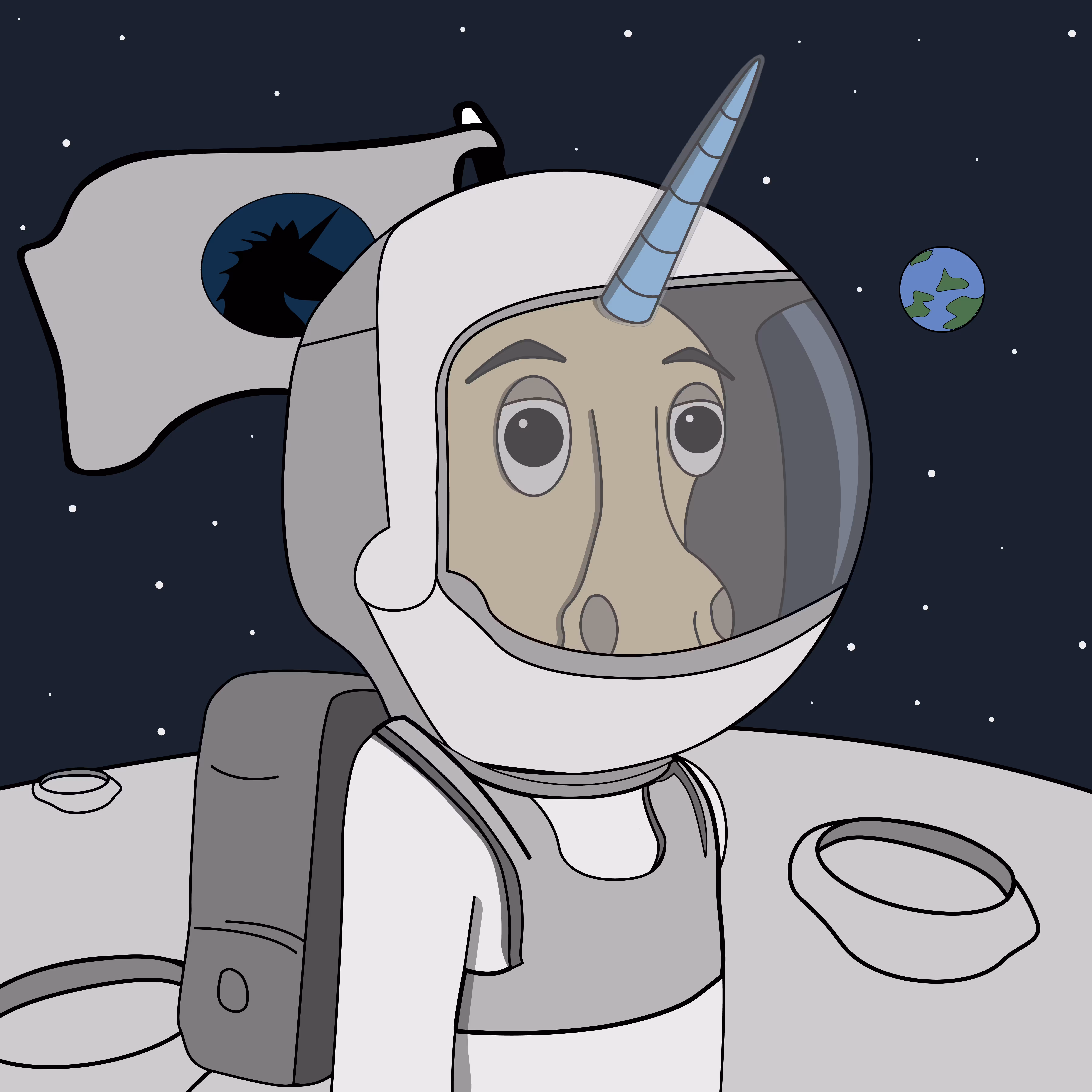 Awesome Unicorn - Astronaut #126