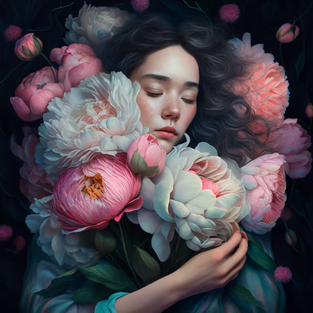 Girl in flowers