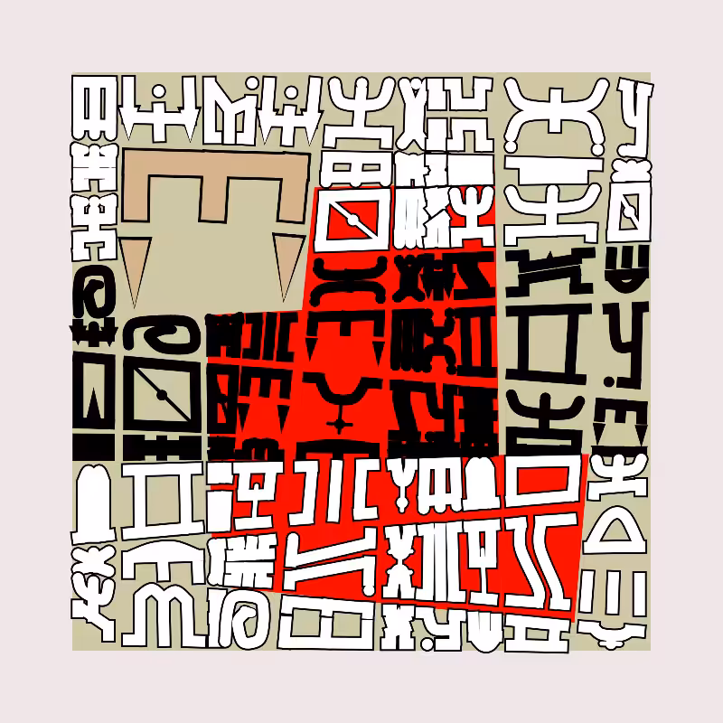 "Alphabetic ancestral signs" - (Matrix v3) #58