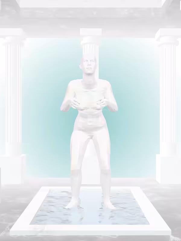 HeavenComputer: The Fragmented Old Dusky Pale Pink Woman #4939