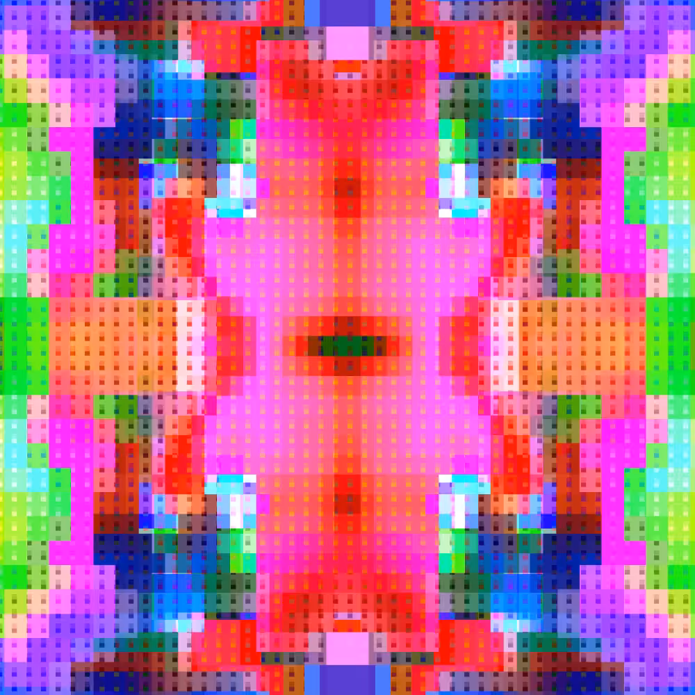 Magical Pixelated Kaleidoscope #4