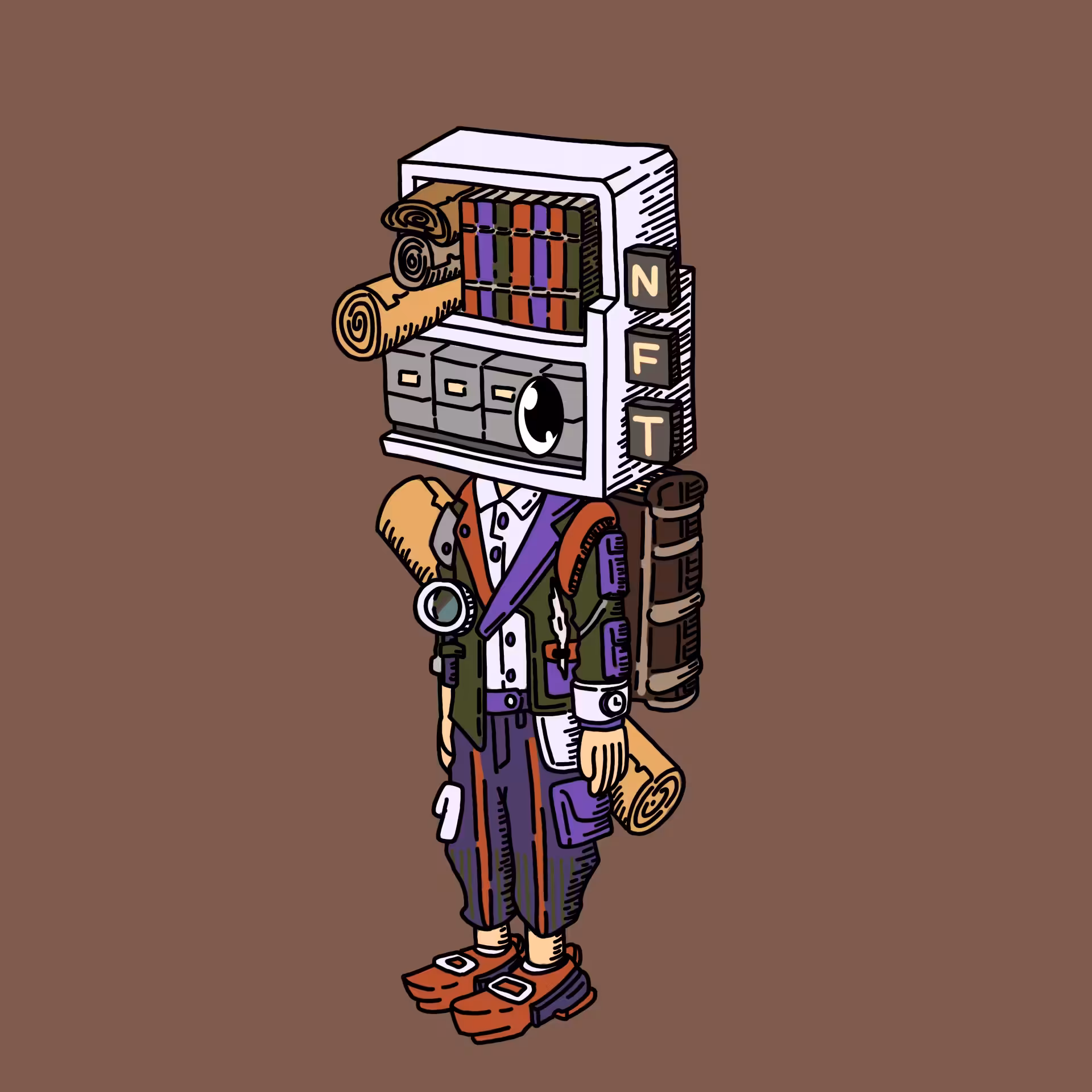 Archivist one eyed guy #00062