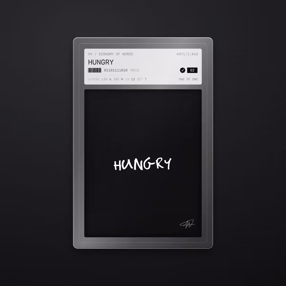 Economy of Words: HUNGRY · #891
