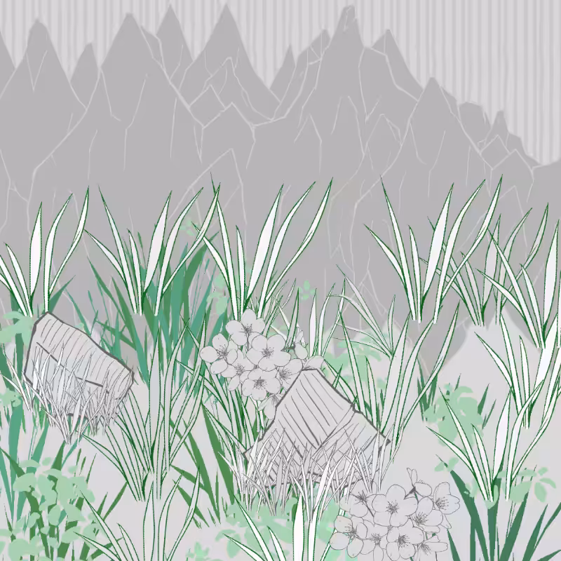 Wild Grass and Rubble #41