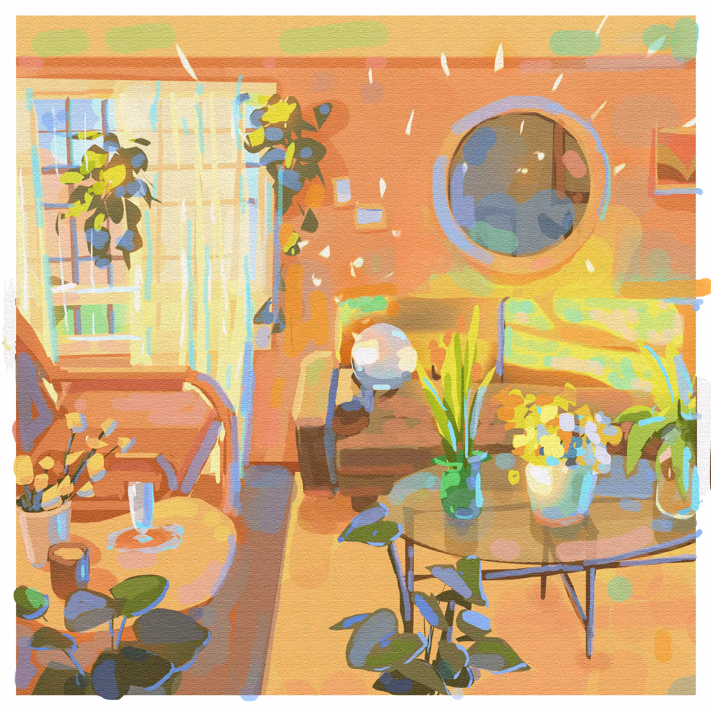 Evening Living room