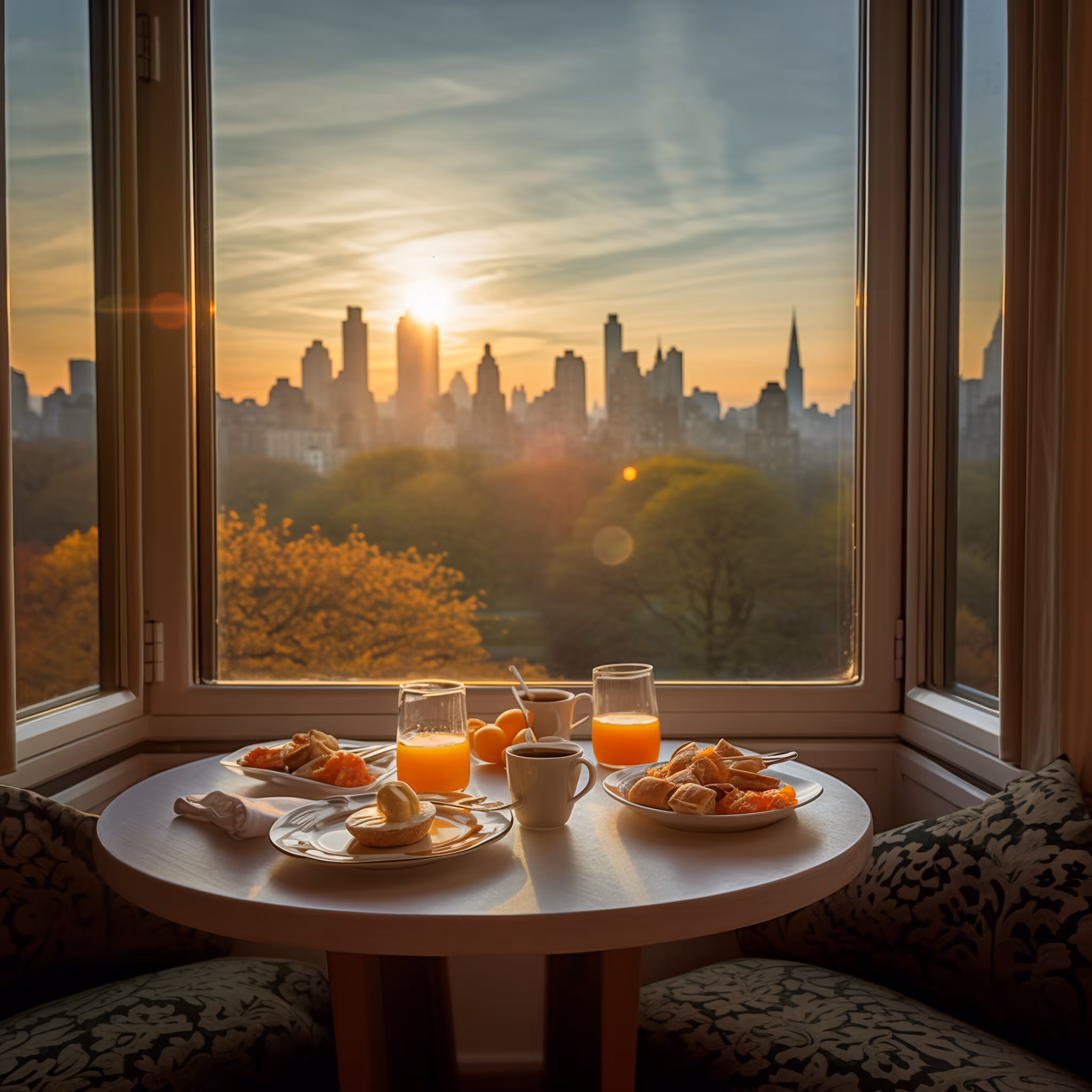 Breakfast Overlooking Central Park