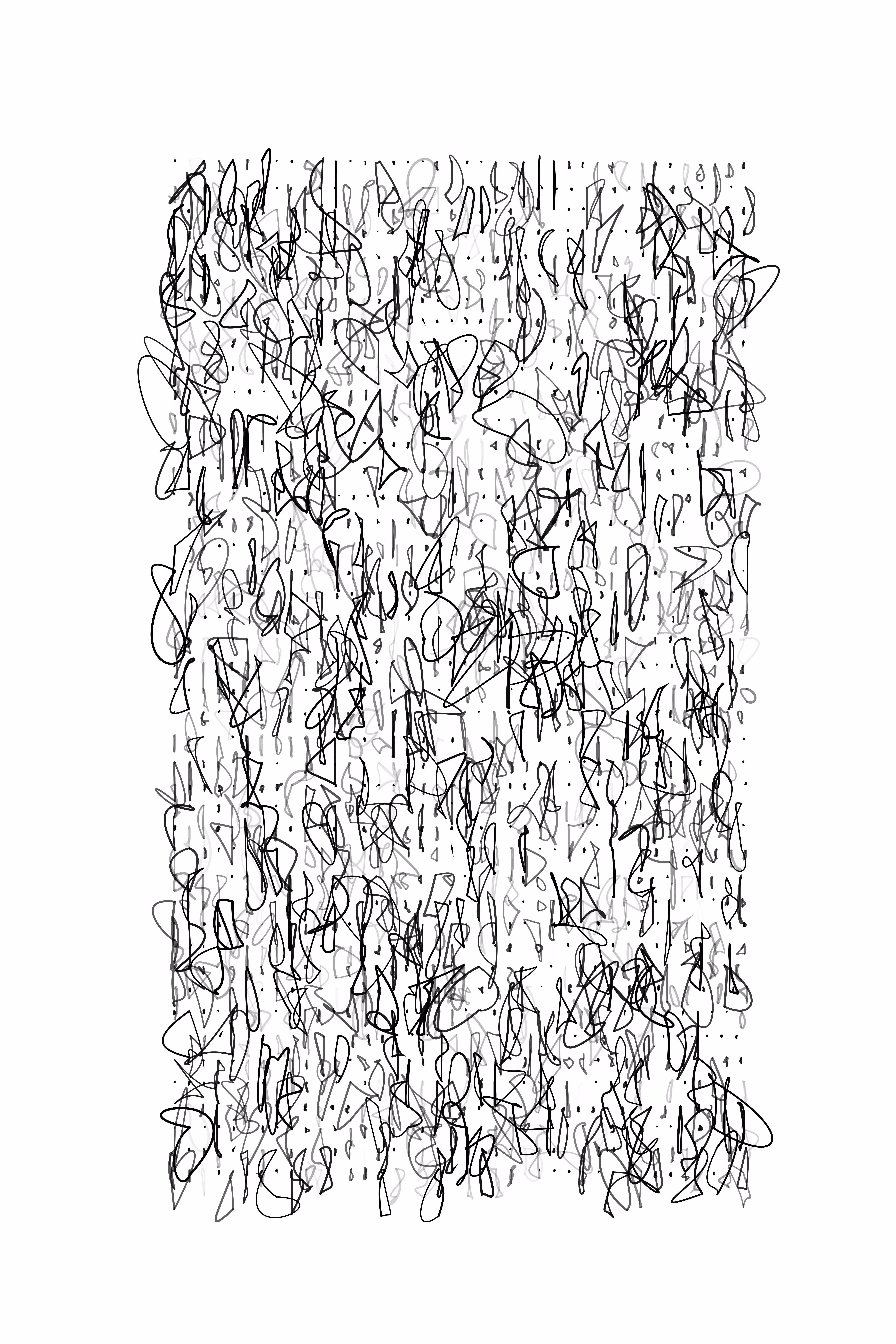 nervous calligraphy sparse 05