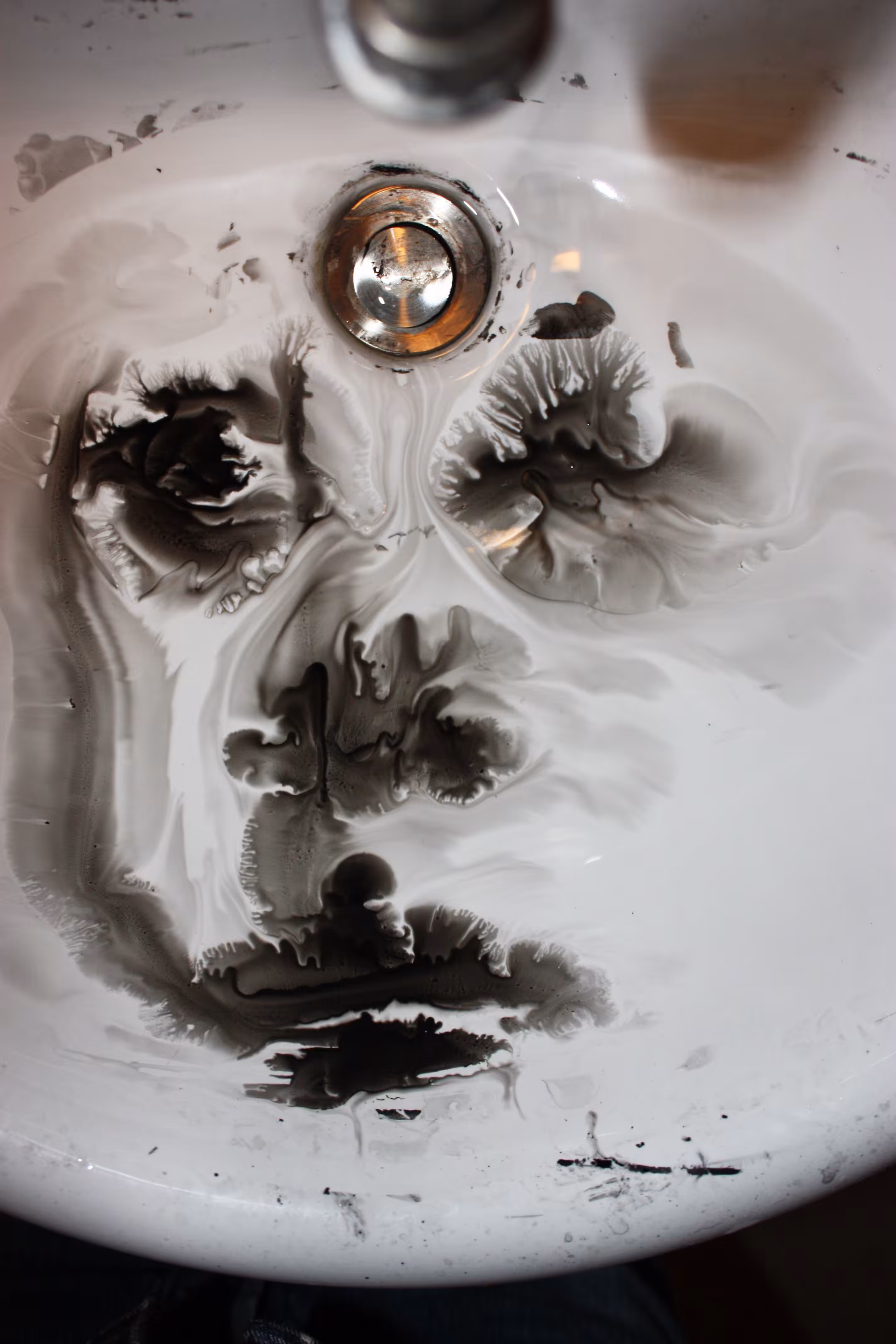 Ink in a sink