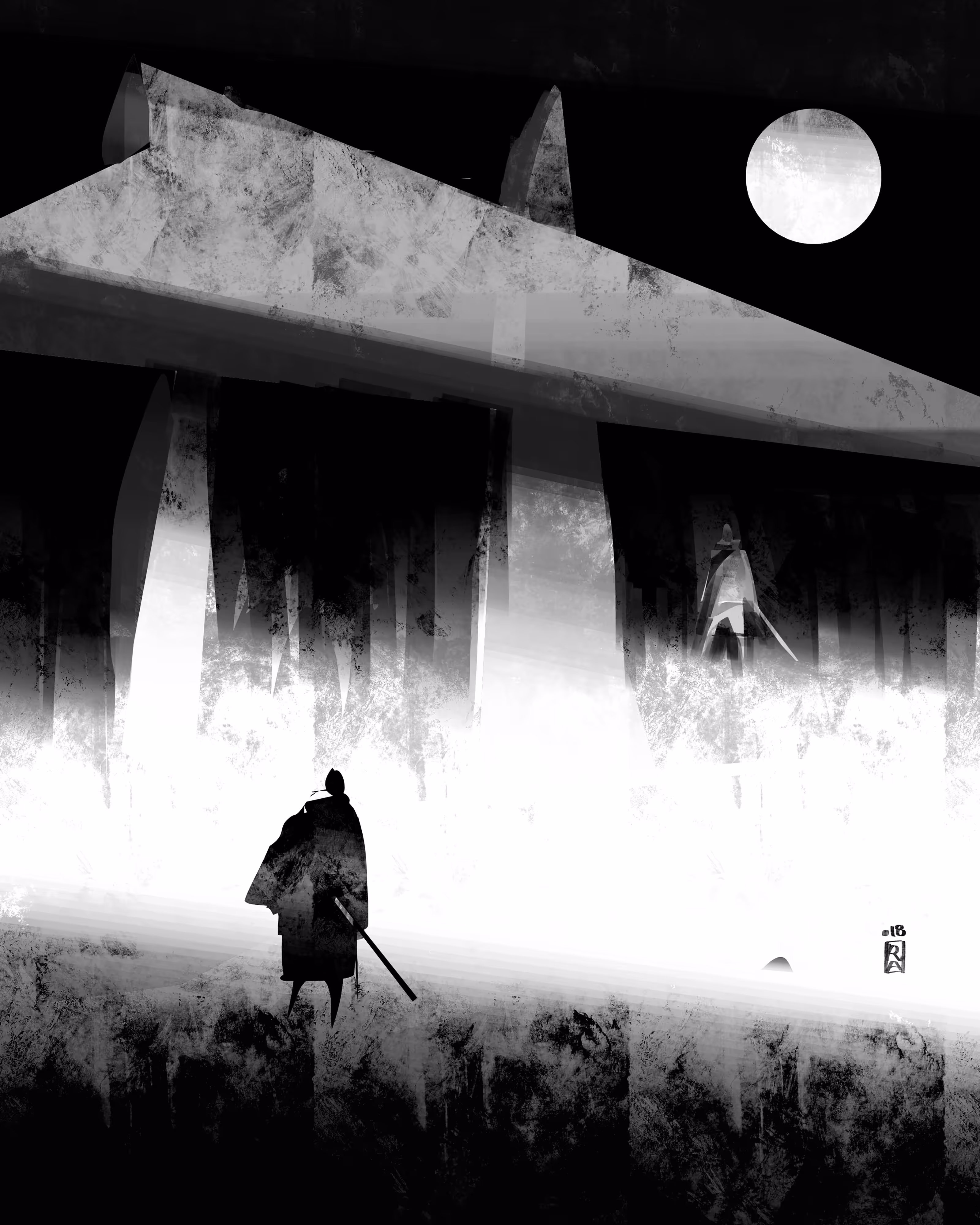 Under the moonlight