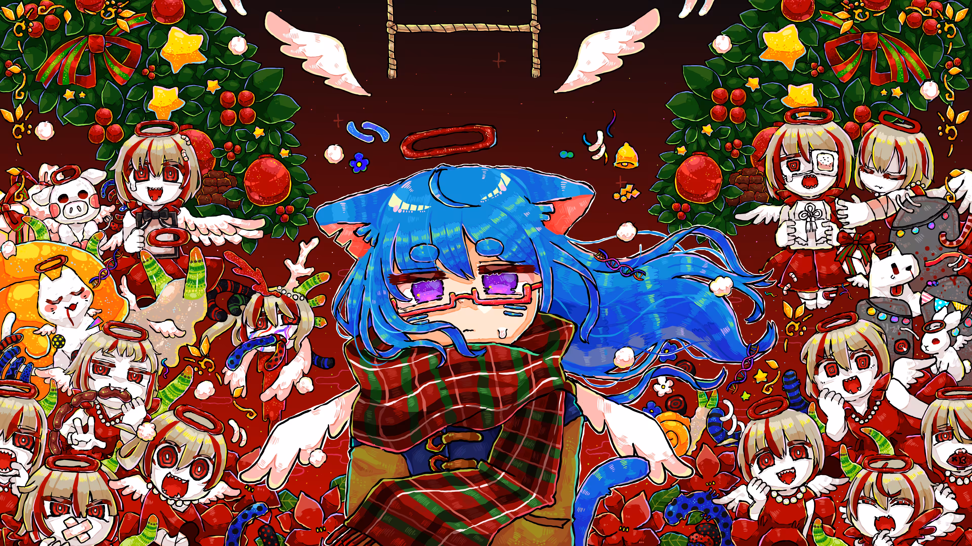 💙💙Christmas is coming #aono nekomi chan💙💙