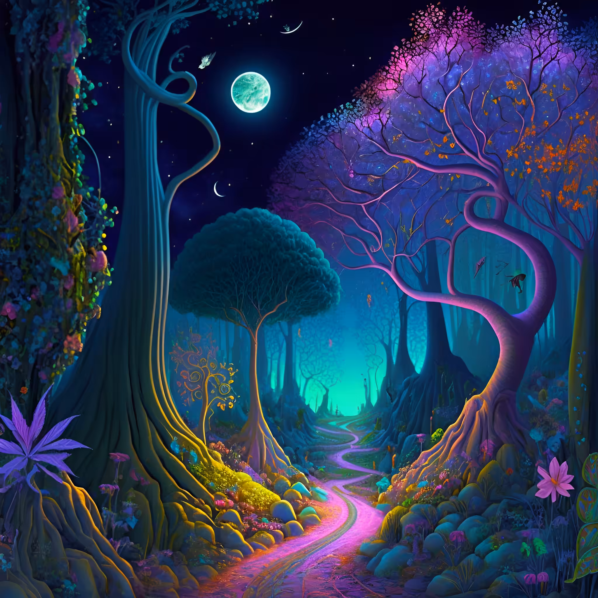 Mysterious forest 
