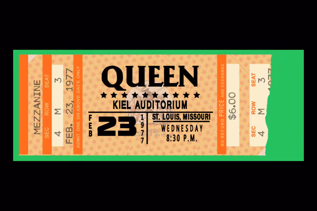 Classic Rock Concert Ticket Stub Generator #21