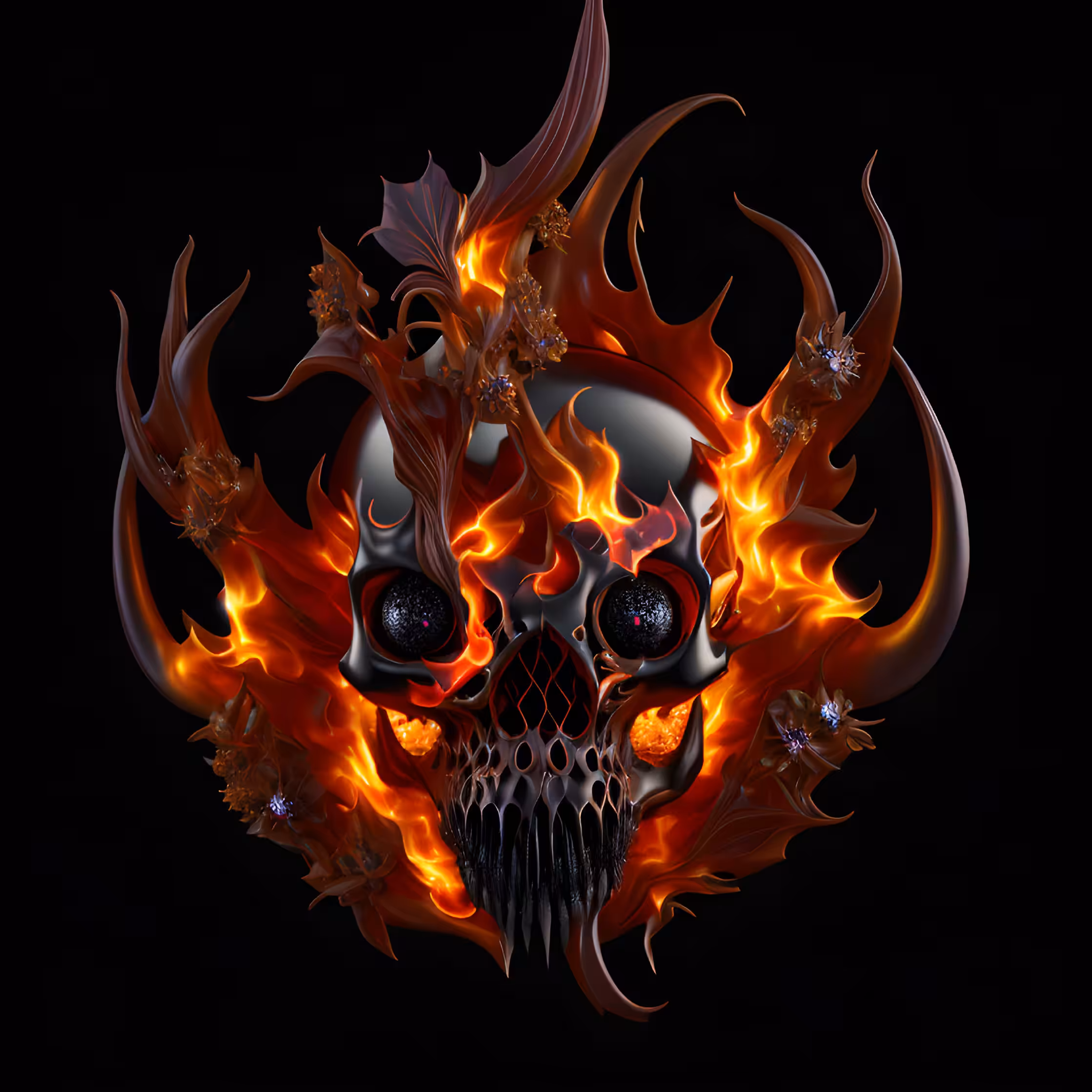 Fire Skull #17