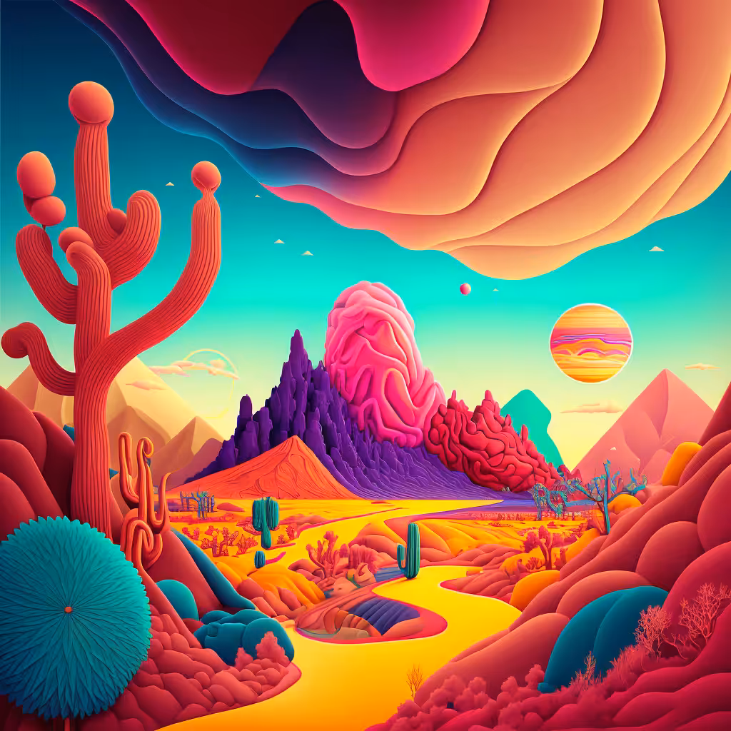 Psychedelic Landscape #83