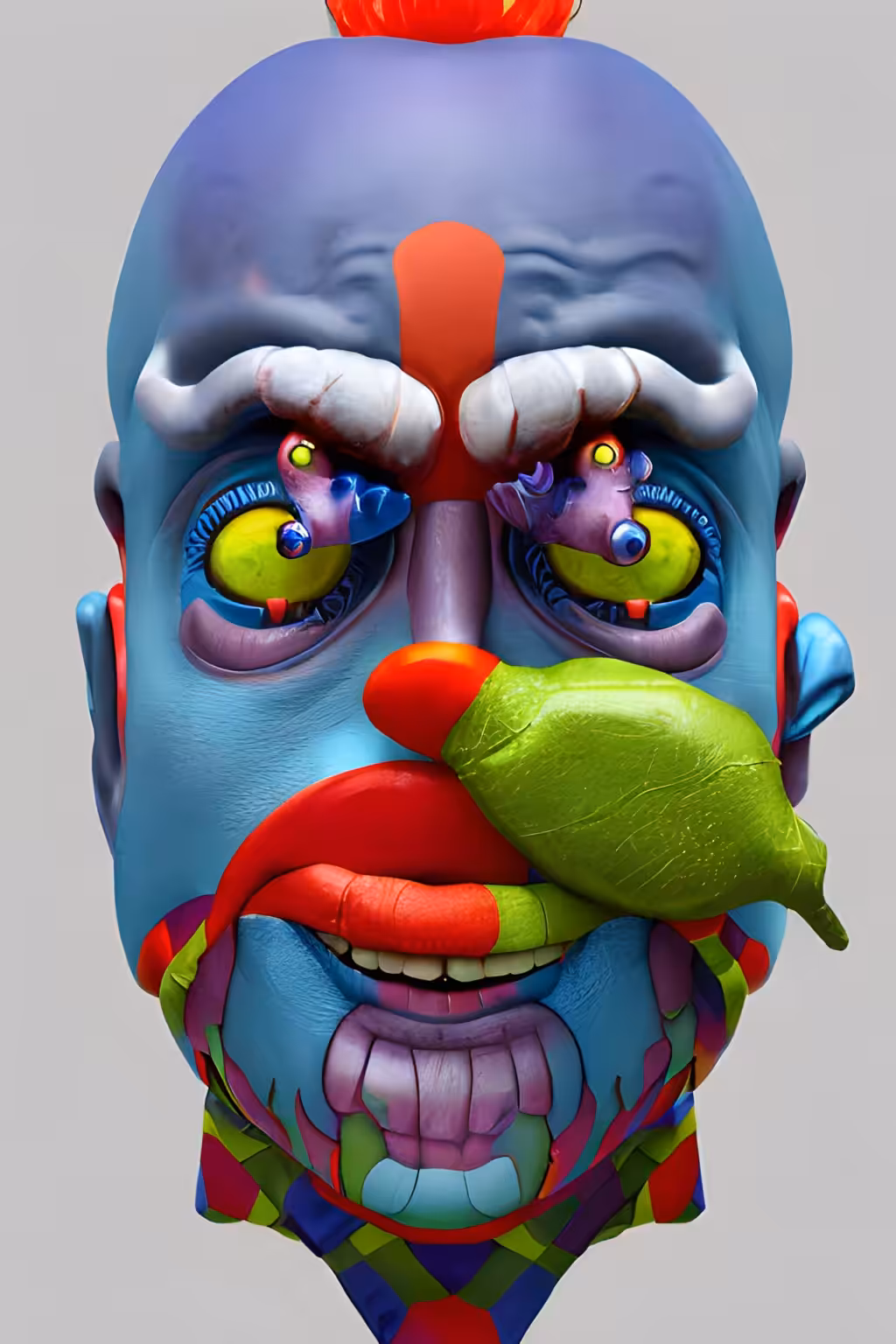 Distorted Faces: Distorted Face #18