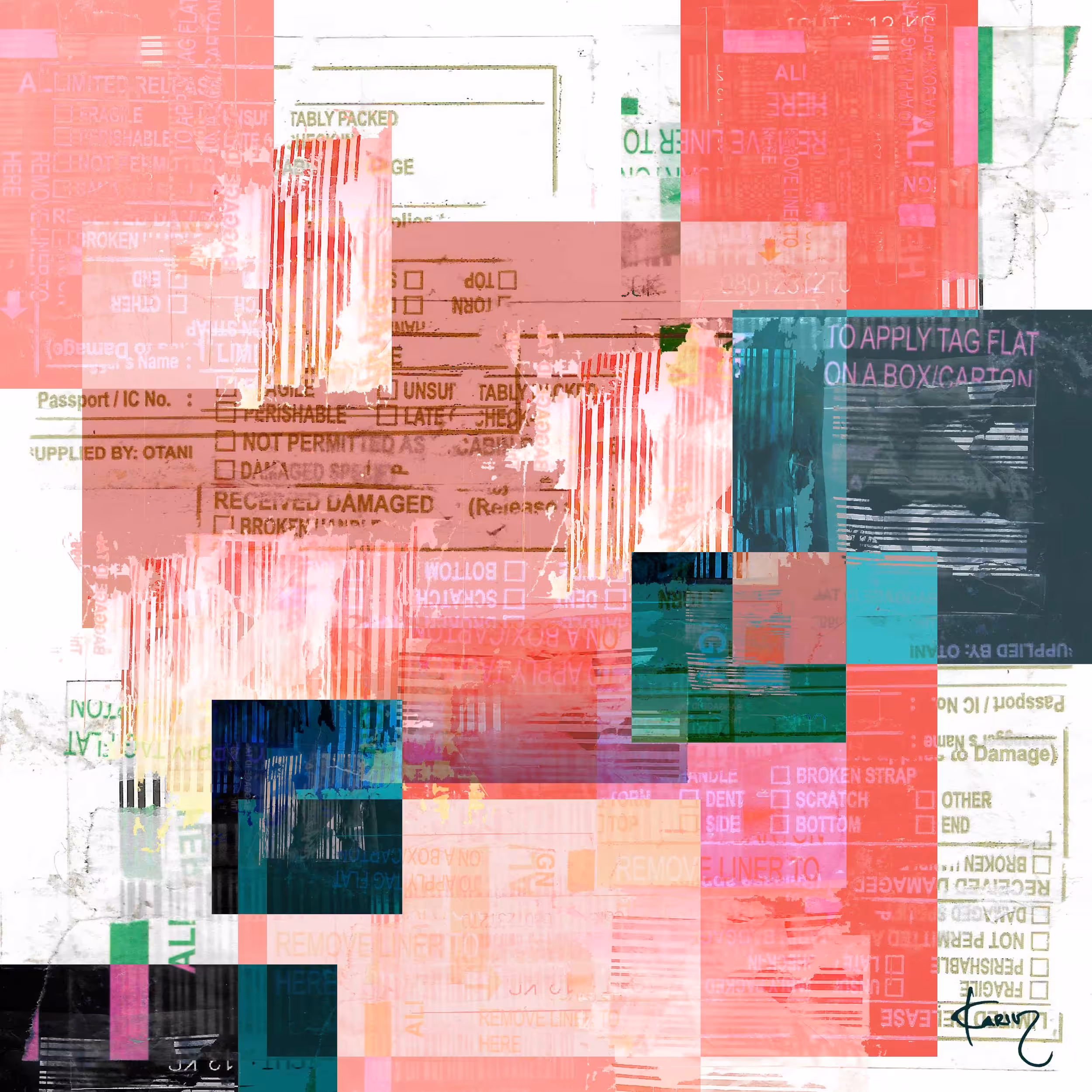 the pink building block 