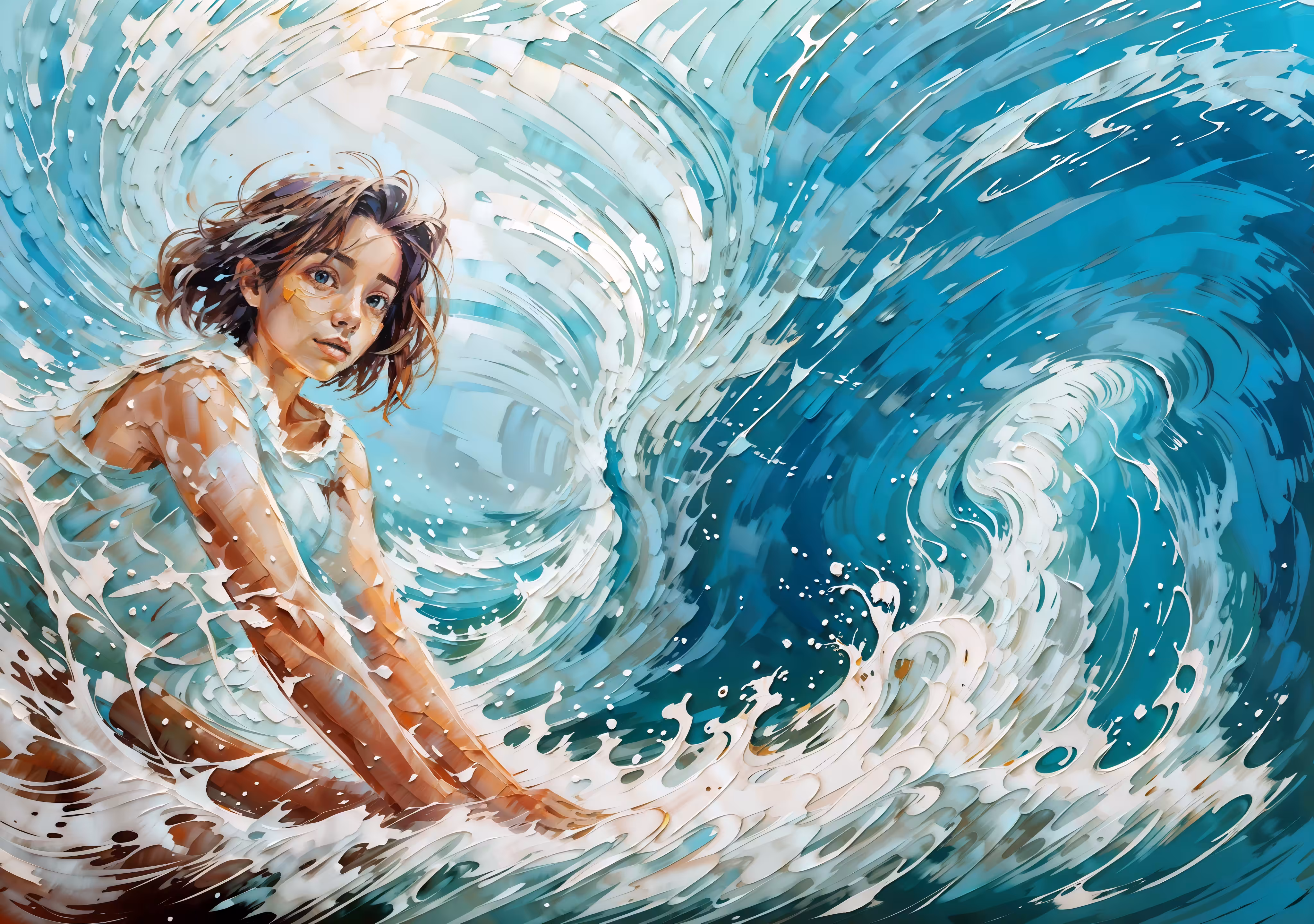 Waves roar like songs.