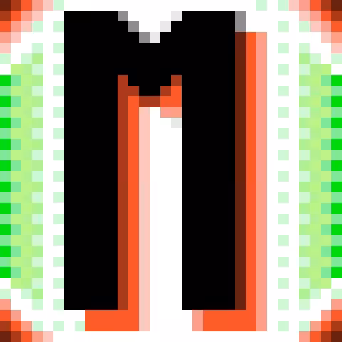 Drop Cap "Stamped One" Letter M
