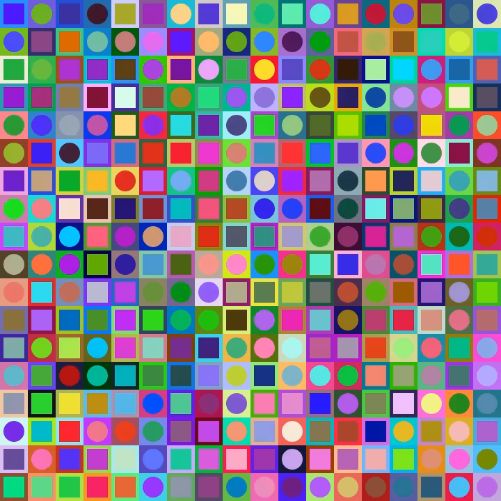 Square Dot Composition #243