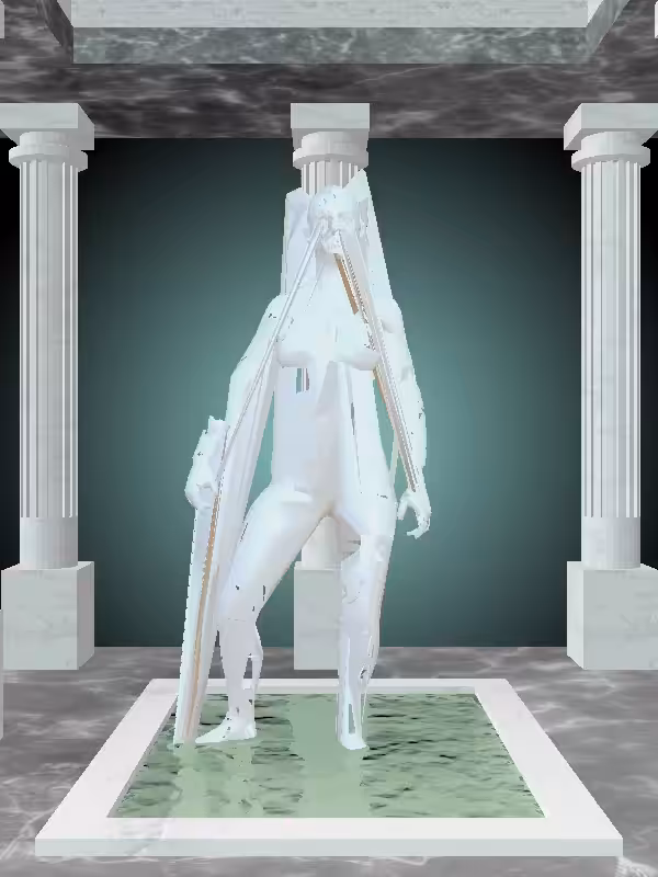 HeavenComputer: The Victorious Light Blue Woman #1898