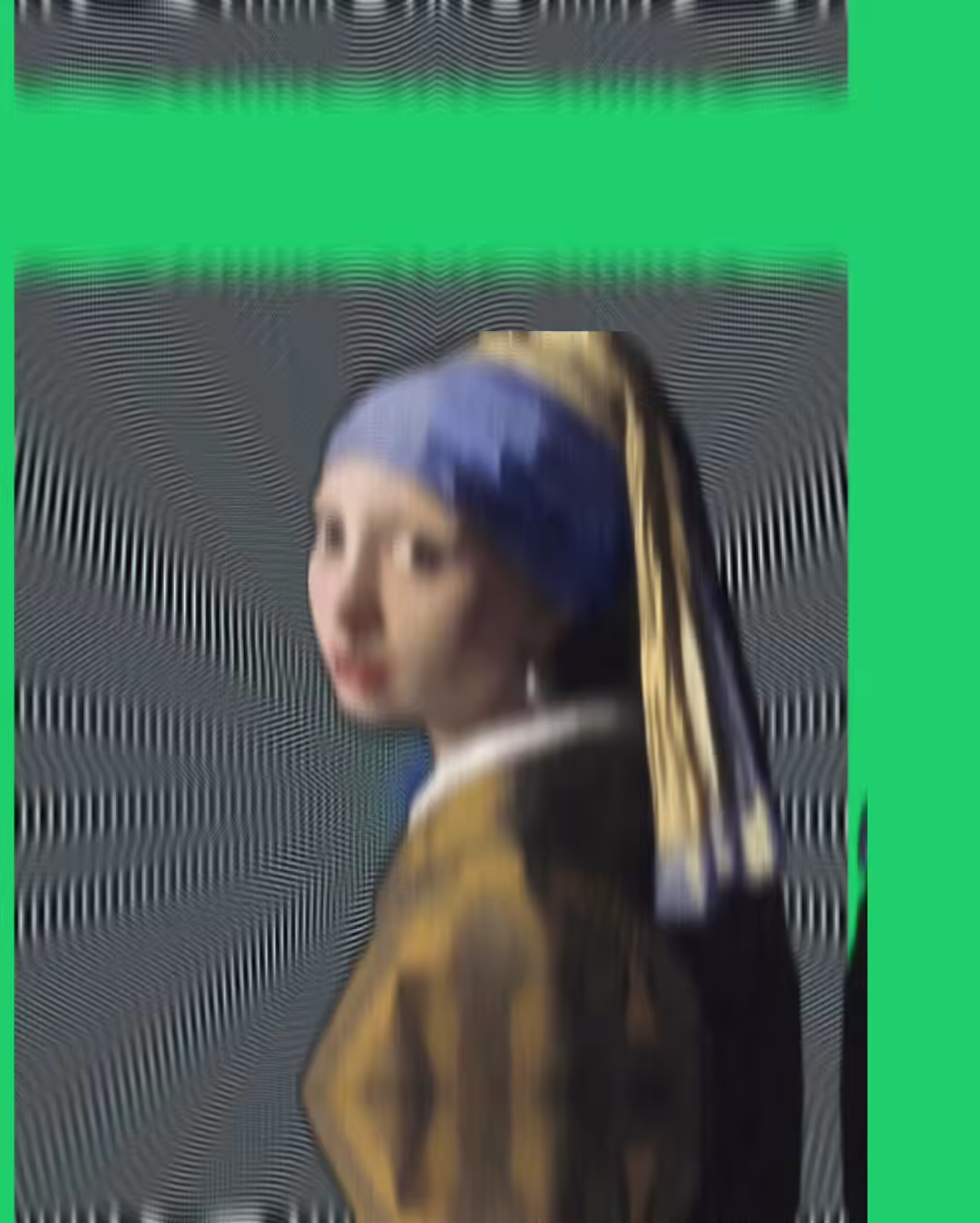 Girl with a unique Pearl Earring