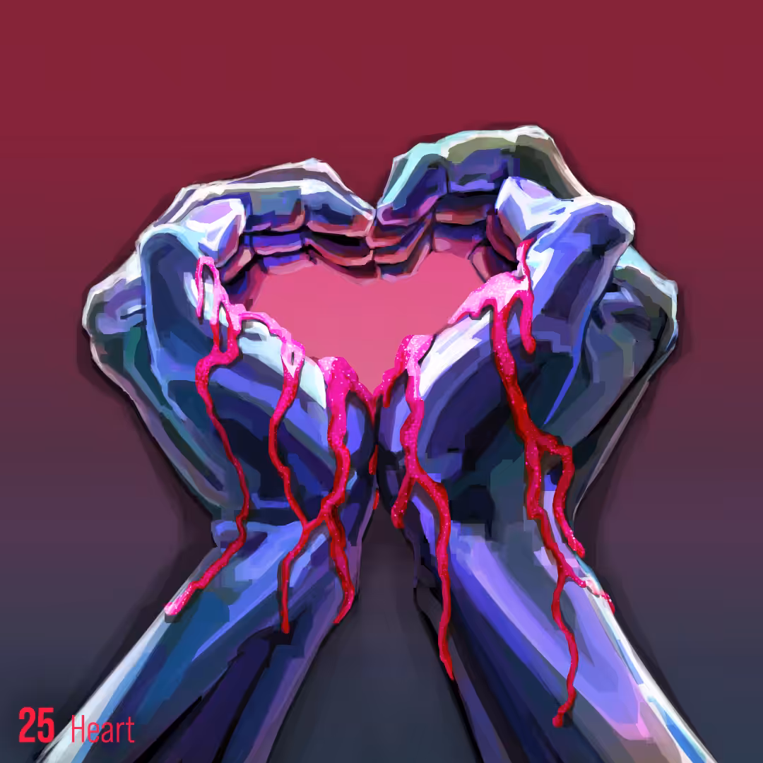 handuary #25 - heart